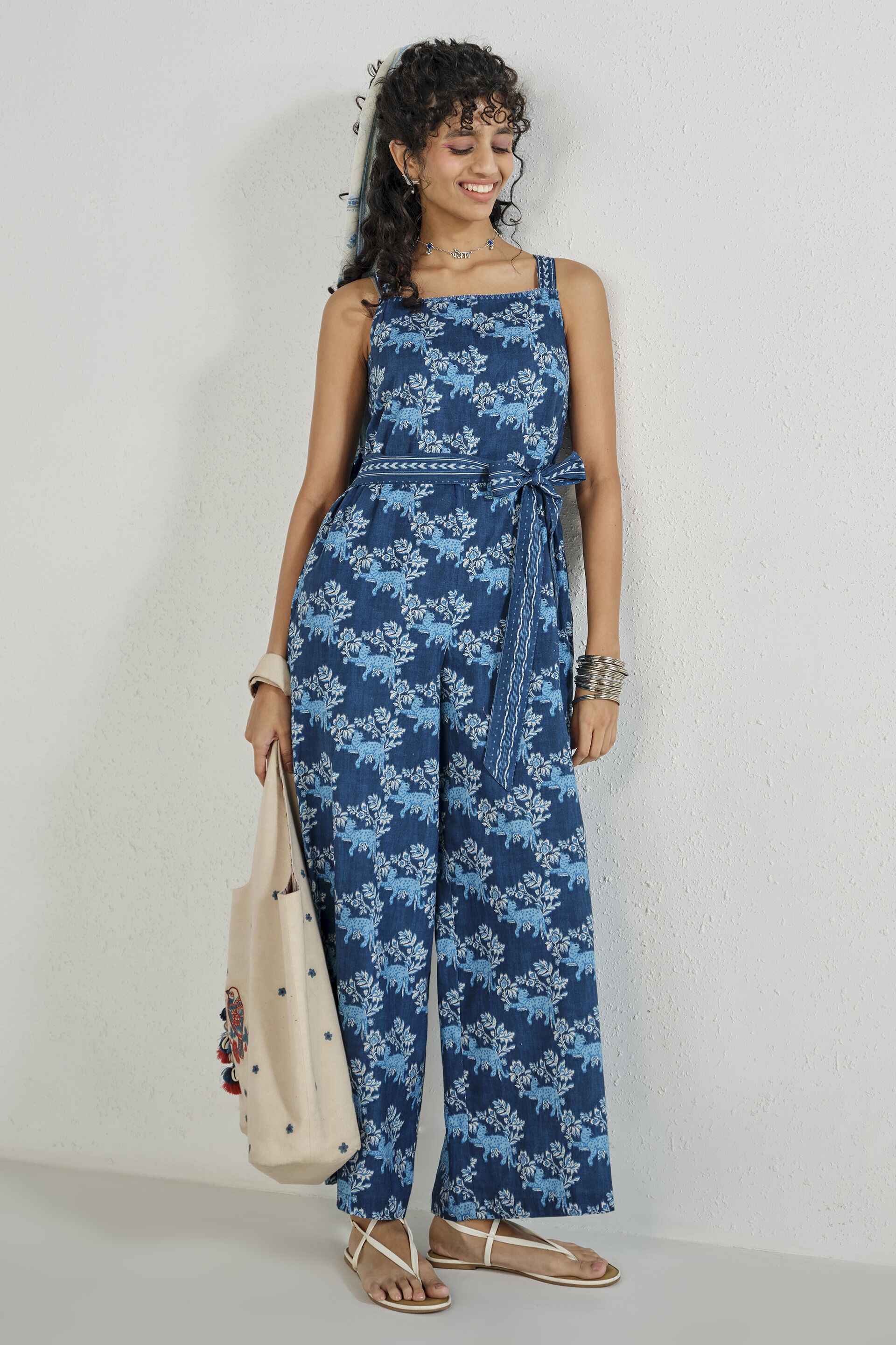 Yana Indigo Jumpsuit, Indigo, image 2